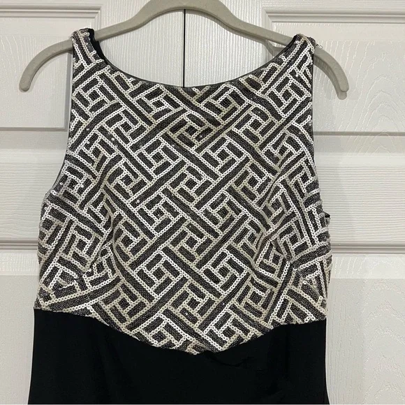 LAUREN RALPH LAUREN EVENING Sequin Bodice Ruched Maxi Gown Womens Size 10 - Picture 3 of 11